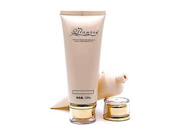 50管径 白色扁翻盖 防晒霜软管