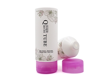 50管径紫色翻盖洁面身体乳软管包材
