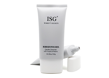 50管径白色扁旋盖洗面奶软管包材